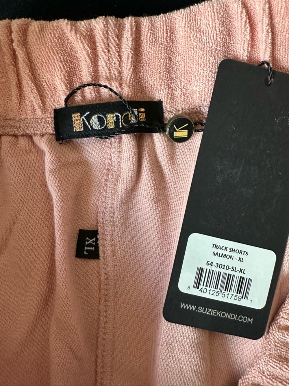 Suzi Kondi Salmon salmon pink  Track Shorts XL - Picture 2 of 10
